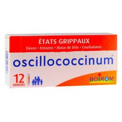 Boiron Oscillococcinum Moyen Modèle - Fièvre, Frisson, Courbatures - Boîte de 12 tubes-doses