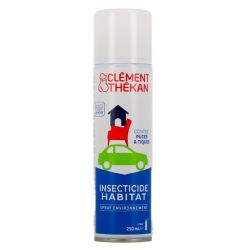 Clément-Thékan Spray Insecticide Habitat - Élimine les Parasites Externes dans la Maison - Spray de 500ml