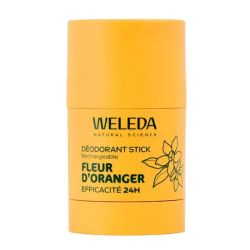 Weleda Déodorant Stick Rechargeable Fleur d'Oranger - Protège efficacement et naturellement contre les odeurs pendant 24h