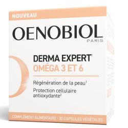 Oenobiol Derma Expert Oméga 3 et 6 Stress Oxydatif - 30 Capsules