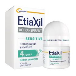 Etiaxil Détranspirant Peaux Sensibles Roll-On 15ml - Transpiration excessive des aisselles