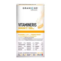 Granions Vitamineris Immunité 1000 mg - Soutien l'Immunité -  30 Comprimés Effervescents