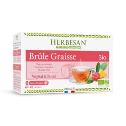 Herbesan Infusion Bio Brûle-Graisse - Saveur Passion, 20 sachets