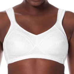 Soutien-Gorge pour Prothèse Mammaire - Modèle Nora - Sans Armatures - Taille : 105D - Blanc