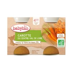 Babybio Petit Pot Carotte 4 mois - 2 x 130g