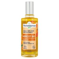 Natessance Huile 100% pure revitalisante Abricot BIO Flacon de 50ml - Soin bio éclat et vitalité pour le visage et le cou