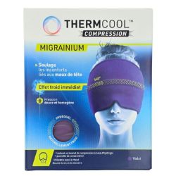 ThermCool Compression Migrainium Bonnet Violet 44 cm - Soulagement des maux de tête