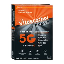 Vitascorbol Boost 5G - 20 Ampoules - Vitalité Intense et Coup de Fouet Immédiat