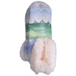 Airplus Aloe Cabin footies - Chaussons hydratants bleus - Pointure 36-41