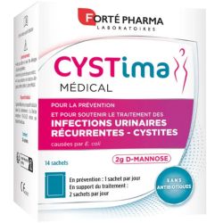 Forté Pharma Cystima Médical Infections Urinaires - 14 sachets - Infections urinaires récidivantes