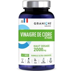 Laboratoire Granions Vinaigre De Cidre De Pomme 2000 mg - Complément alimentaire naturel, digestion facilitée, format comprimés