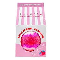 Inuwet Ice Cream Collection Boule de Bain Parfumée Fraise - 150g