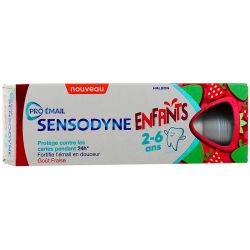 Sensodyne Pro-Email - Dentifrice Enfant 2-6 ans - 50ml - Protège les dents de lait en douceur