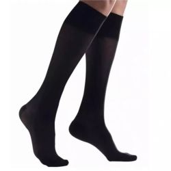 Thuasne Venoflex Secret Classe 2 Chaussettes Contention Femme Noir - Long - Taille 3 Moins