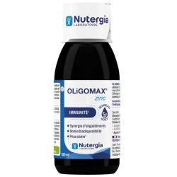 Nutergia Oligomax Zinc 150ml - Immunité, peau saine, bonne biodisponibilité