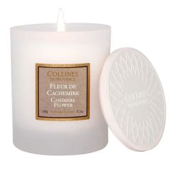 Collines de Provence Bougie Parfumée Fleur de Cachemire 180g – Senteur fleurie et poudrée