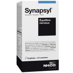 NHCO Synapsyl 70 Gélules - Equilibre Nerveux, relaxation, bien-être mental