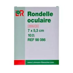 Lohmann & Rauscher Velpeau Rondelle Oculaire Stérile - Soins Ophtalmologiques - 10 rondelles de 7 cm x 5.3 cm