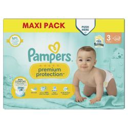 Pampers Premium Protection Taille 3 / 6-10kg - 102 Couches Mega Pack