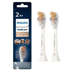 Philips Sonicare A3 Premium All-in-One Têtes de Brosses Blanches HX9092/10 - 2 Têtes