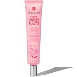 Erborian Pink Primer & Care au Diospyros Kaki 45ml – Base de teint multi-perfectrice et soin hydratant