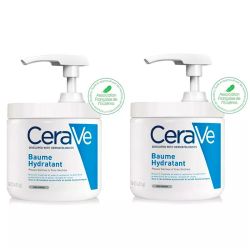 CeraVe Baume Hydratant Visage et Corps - Lot de 2 pots de 454g - Hydratation intense et réparation