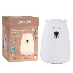 Luc Et Léa Coffret Veilleuse Ourson - Veilleuse 2 en 1, douce, sécurisée et réconfortante dès la naissance