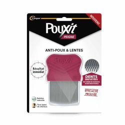 Pouxit Peigne Anti-Poux et Lentes en Acier Inoxydable