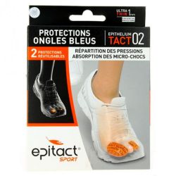 Epitact Sport Protections Ongles Bleus - EpitheliumTact 02 - Prévient les Ongles Bleus et les Ampoules - Taille L - Lot de 2