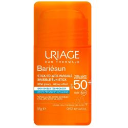 Uriage Bariésun Stick Solaire Invisible SPF50+ - 18g - Protection ciblée invisible au fini glowy