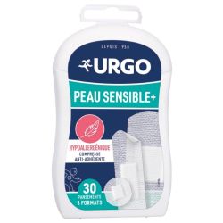 Urgo Pansements Peau Sensible+ - 3 Formats - 30 pansements
