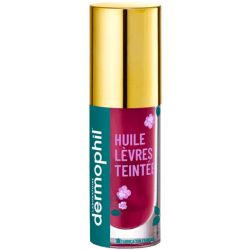 Dermophil Huile Lèvres Teintée - 5ml - Teinte : Violette - Nourrit, hydrate et sublime