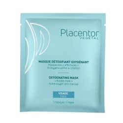 Placentor Végétal Masque Visage Détoxifiant Oxygénant - Éclat du Teint - Effet Bulles  - 20 ml