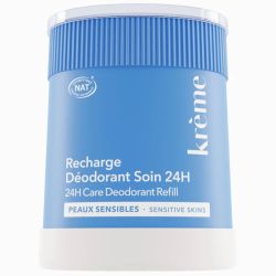 Krème Recharge Déodorant Soin 24h 50g – Protection naturelle et peaux sensibles