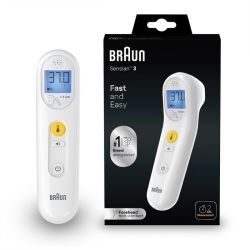 Braun Sensian 3 Thermomètre Frontal - 1 unité - Sans contact, rapide et hygiénique