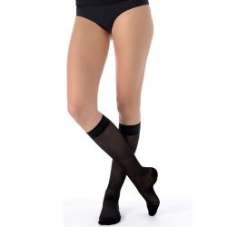 Sigvaris Styles Transparent Chaussettes de Contention Femme Noir - Normal - Taille M