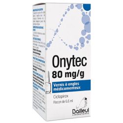 ONYTEC 80 mg/g, Vernis à Ongles Médicamenteux - Flacon de 6,6 ml