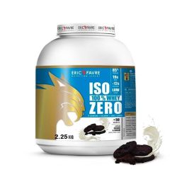 Eric Favre Iso Zero 100% - Whey Protéiné - Développement et Définition Musculaire - Cookies & Cream - 2,25Kg