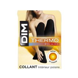 DIM Thermo Polaire Collant Intérieur Polaire Noir - Taille 1/2