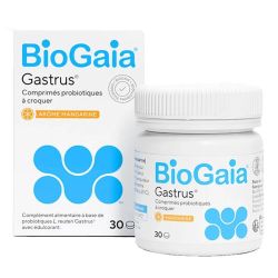 Biogaia Gastrus 30 Comprimés à Croquer - Brûlures d'estomac, équilibre intestinal