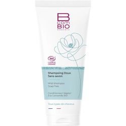 BcomBIO Shampoing Doux Sans Savon - 200 ml - Nettoie en douceur et respecte tous les cheveux