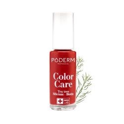 Poderm Vernis à ongles Tea Tree Color Care - Rouge allure 8ml