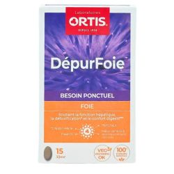 Ortis DépurFoie Besoin ponctuel - 15 comprimés - Soutien hépatique, détoxification et confort digestif