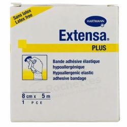 Hartmann Extensa Plus Bande de Compression Adhésive Élastique Blanc 8 cm x 5 m
