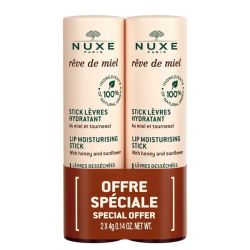 Nuxe Rêve de Miel Stick Lèvres Hydratant Lèvres Desséchées - 2 x 4 g