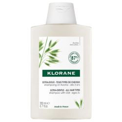Klorane Shampoing Extra‑Doux au Lait d'Avoine Tous Types de Cheveux - 200ml