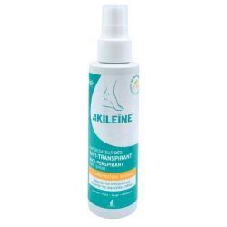 Akileïne Vaporisateur Déo Anti-Transpirant - Régulation de la transpiration des pieds et fraîcheur immédiate