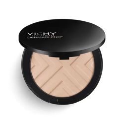 Vichy Dermablend Covermatte Fond de Teint Poudre Compacte SPF25 Teinte Nude 25 - 9,5 g - Peaux Normales à Grasses