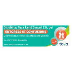 Diclofénac 2% Gel - Entorses et Contusions - 30g