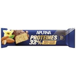 Apurna Barre Hyperprotéinée 32 % Moelleuse Vanille Amande - 45g